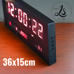 Reloj LED de Pared: Calendario, Temperatura, Alarmas + Garantía