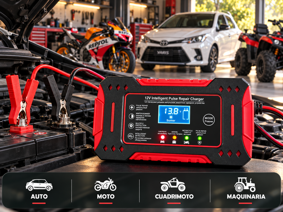 Cargador inteligente compatible con distintos vehículos