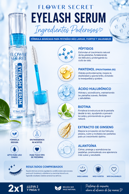Sérum para Pestañas Flower Secret | Pack 2 Unidades