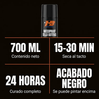 Especificaciones del spray sellador impermeabilizante